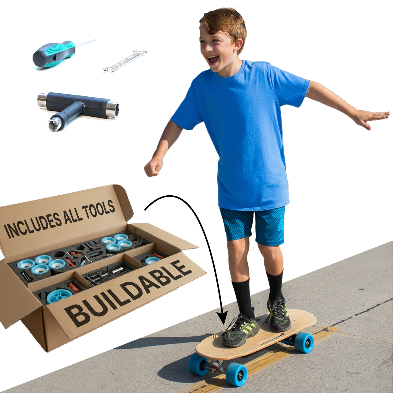 Electric Skateboard Buildable STEM Kit